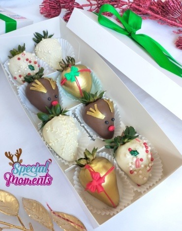 Fresas navideñas